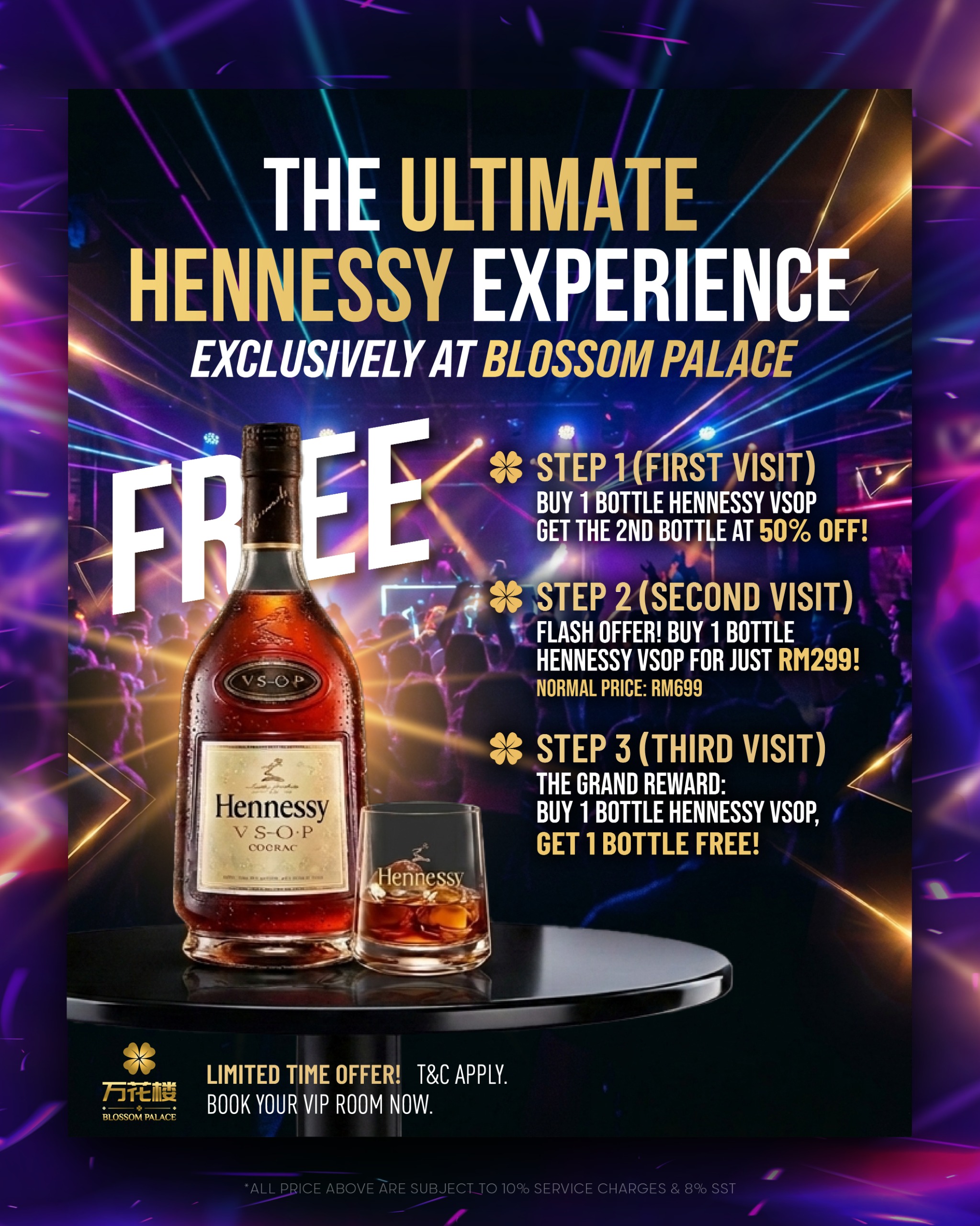 The Ultimate Hennessy Experience — exclusively at Blossom Palace